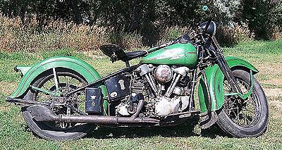 1938 Harley-Davidson Knuckelhead Old Green
