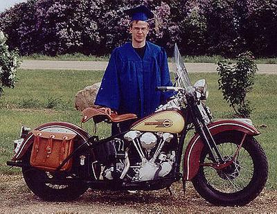 Matt With Knucklehead On Graduation